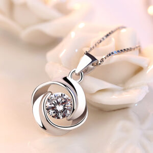 The Celestial Rose Solitaire Pendant
